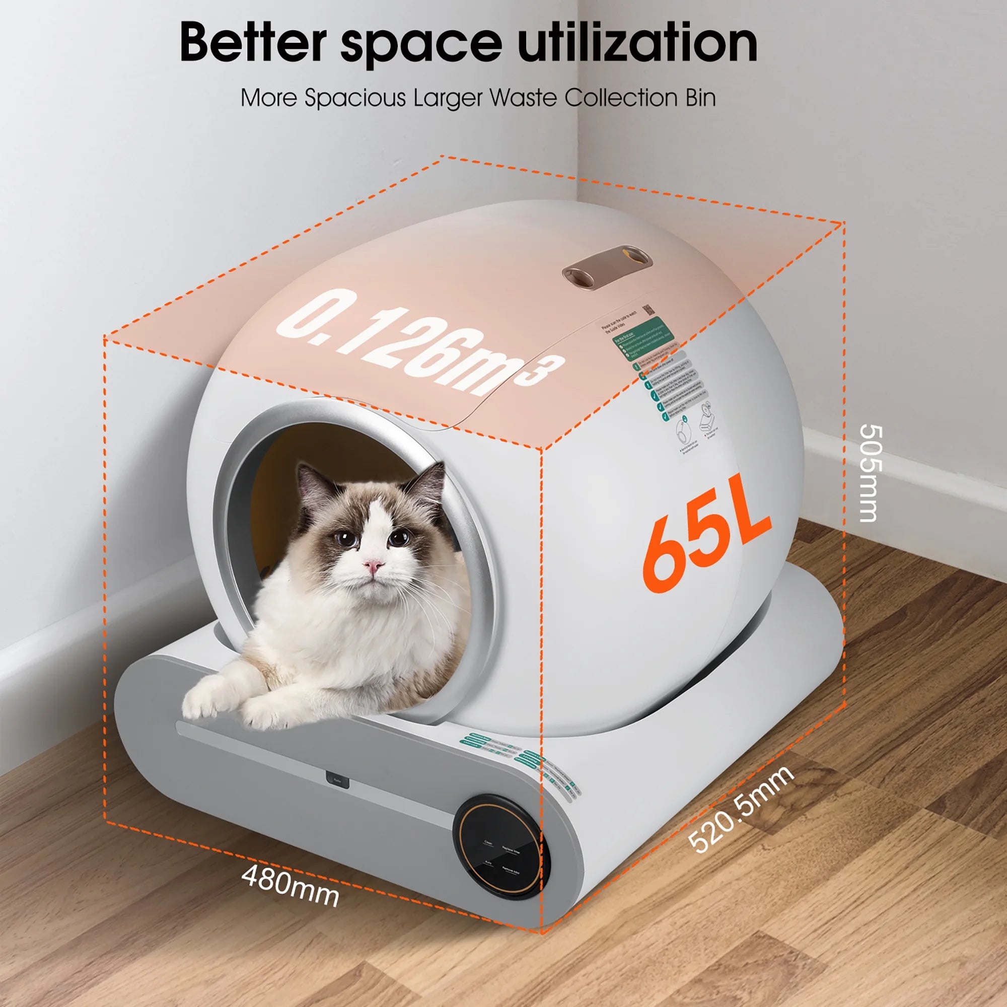 Automatic Cat Litter Box with App Control