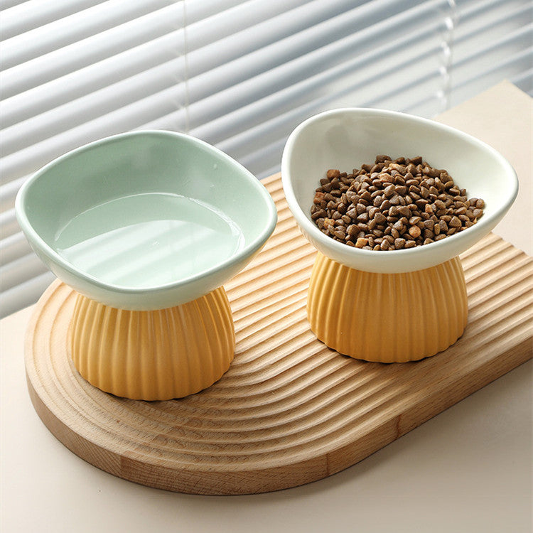 Simplistic Ceramic Cat Food Bowl