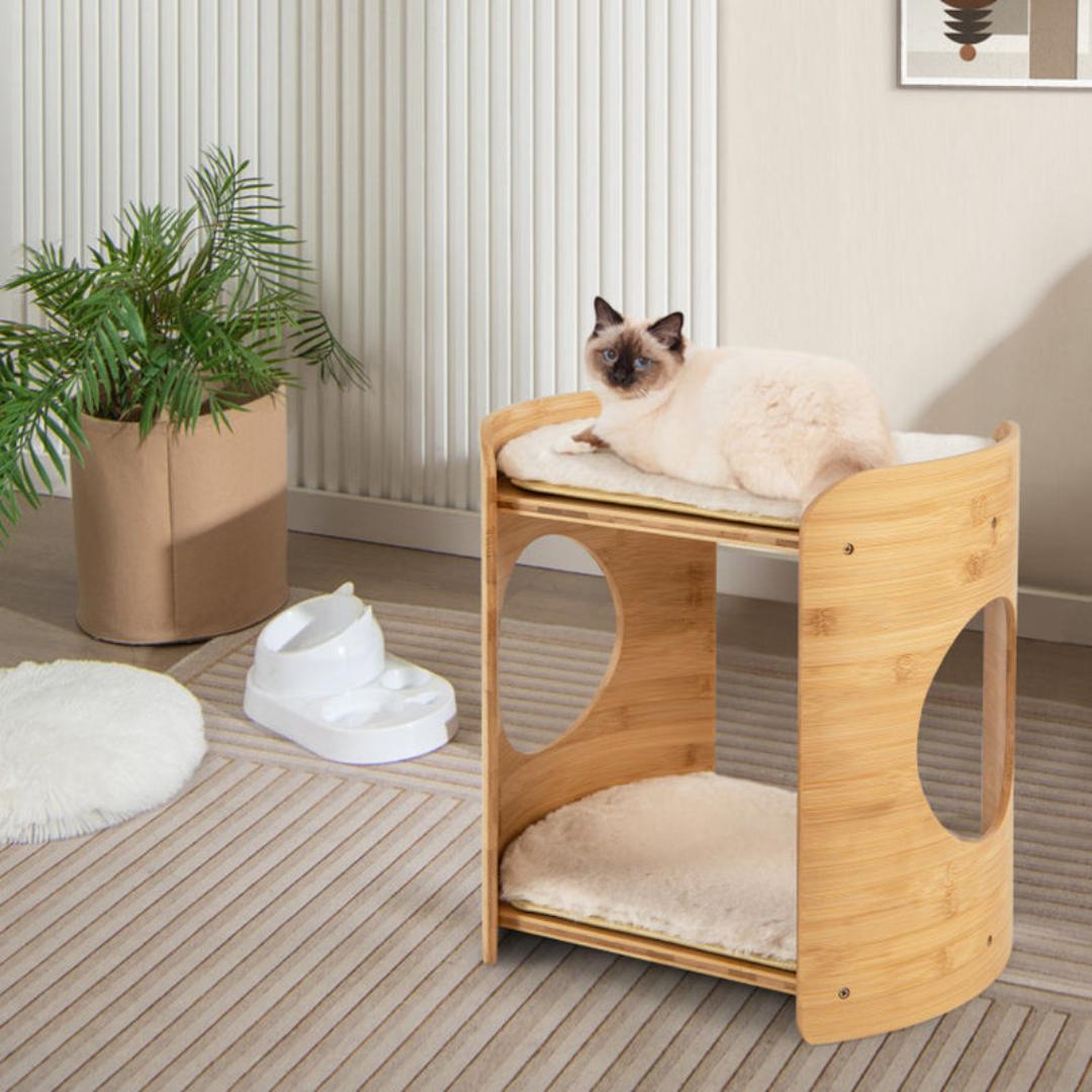 Twin over Twin Bunk Bed For Cats