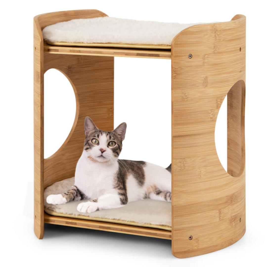 Twin over Twin Bunk Bed For Cats