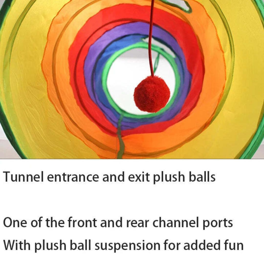 Rainbow Cat Tunnel Tube