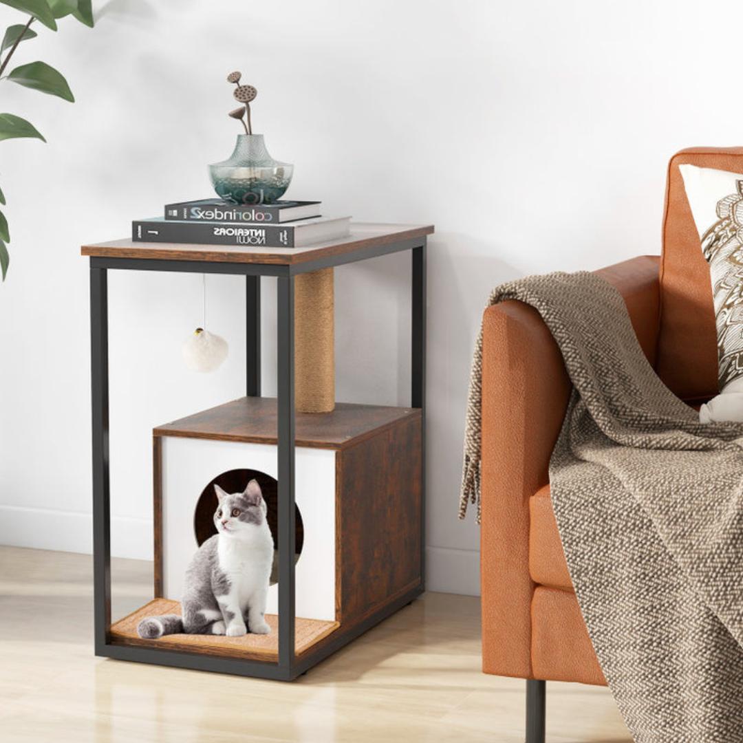 Mini Cat Tree Night Stand Furniture