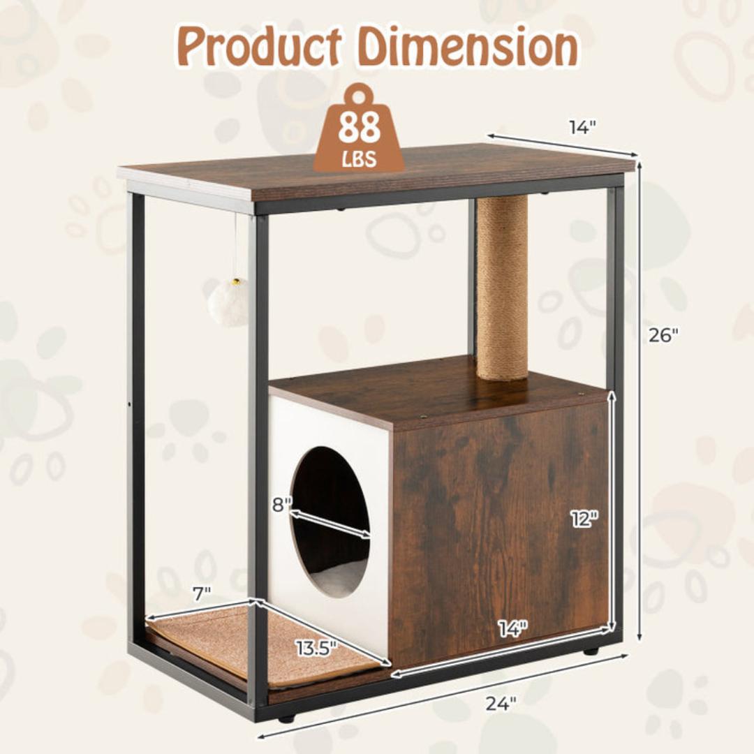 Mini Cat Tree Night Stand Furniture