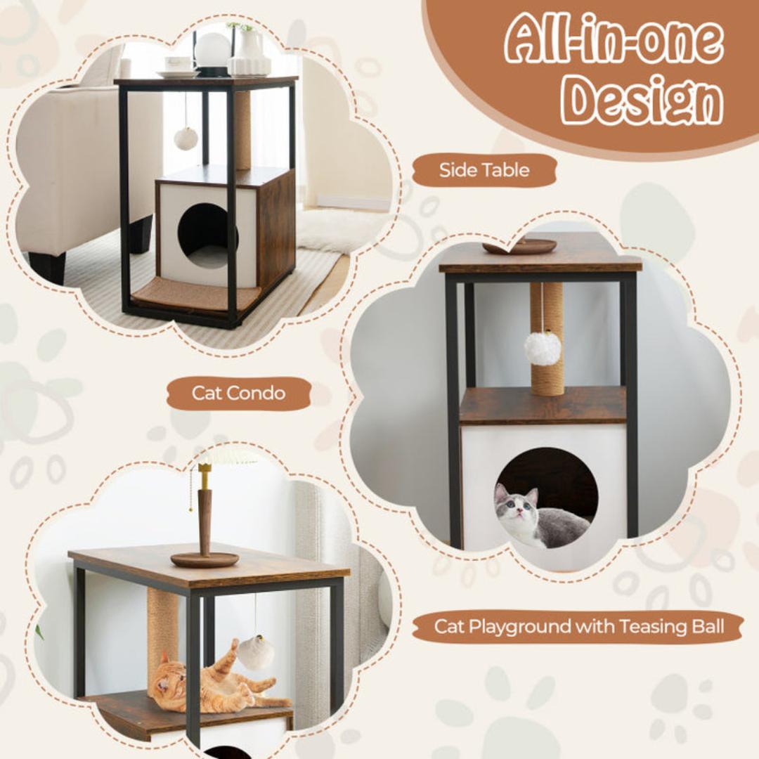 Mini Cat Tree Night Stand Furniture