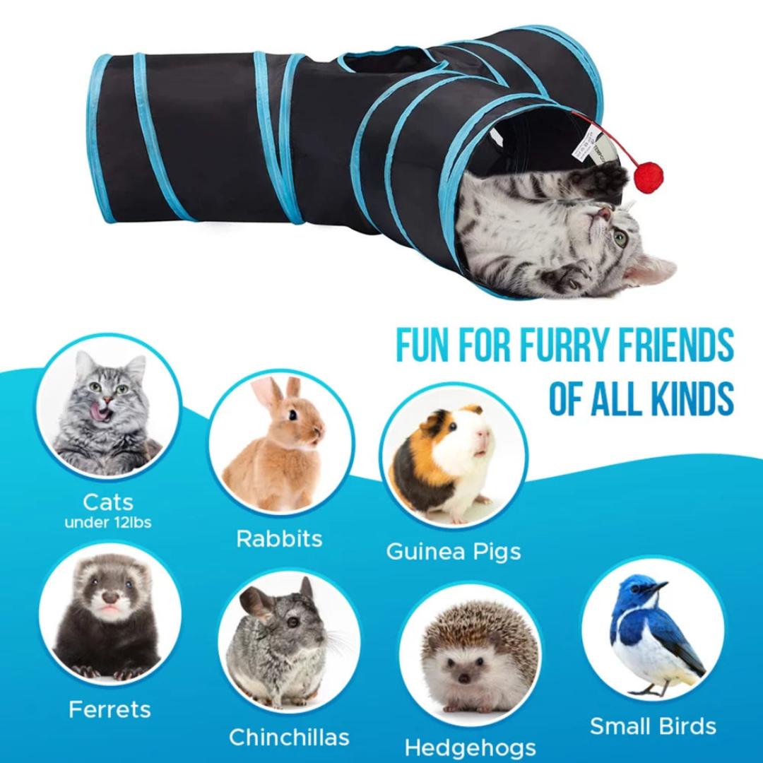 Space Away Y Shape Cat Tunnel Toy