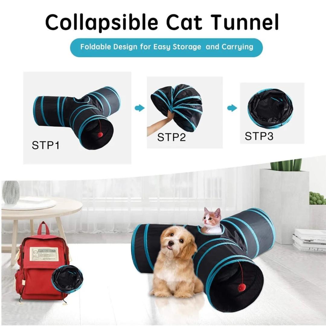 Space Away Y Shape Cat Tunnel Toy