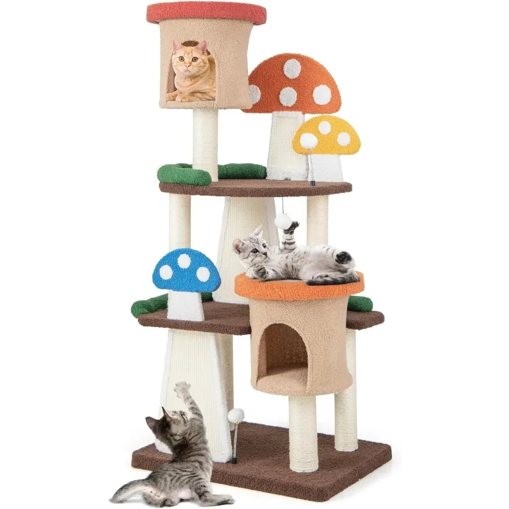 Mushroom Village Cat Tree