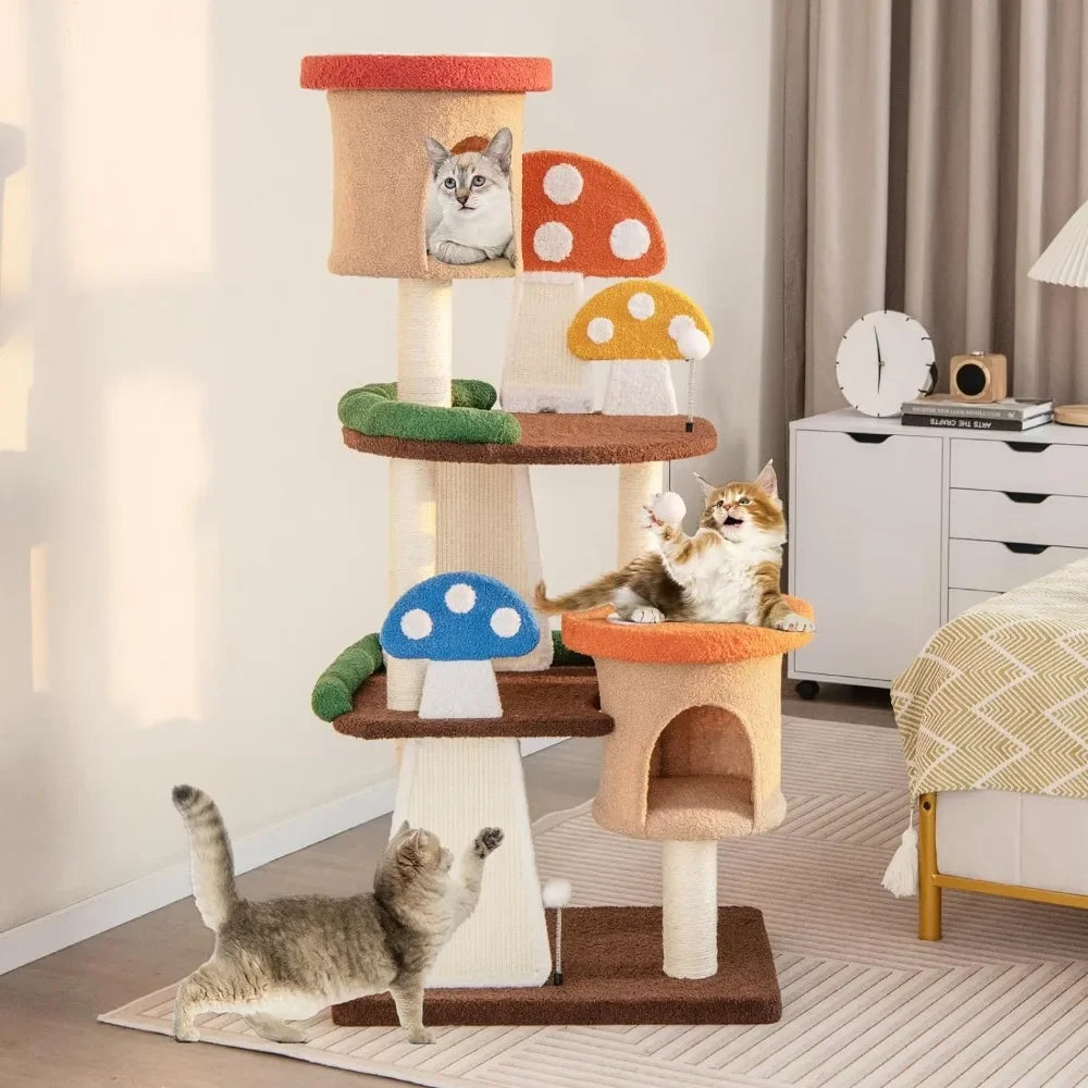 Mushroom Village Cat Tree