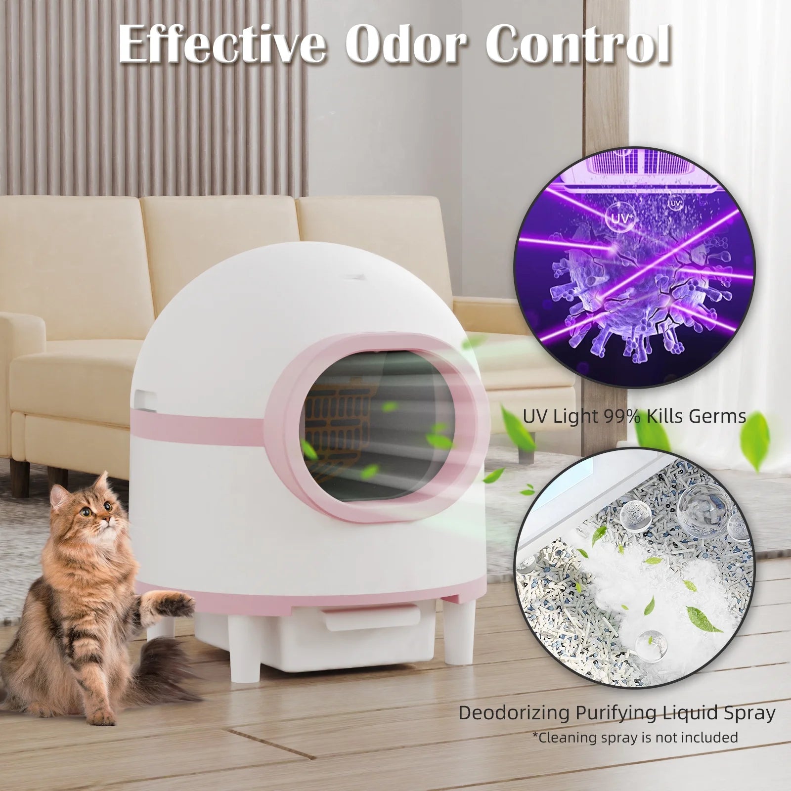 Pink Princess Automatic Litter Box