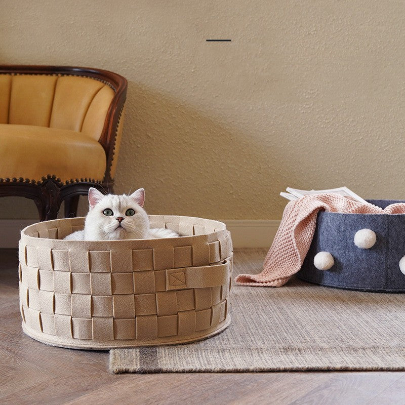 Laundry Hamper Cat Bed