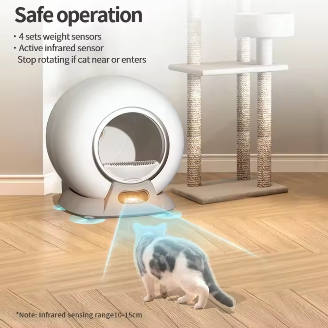 Automatic Self-Cleaning Cat Litter Box