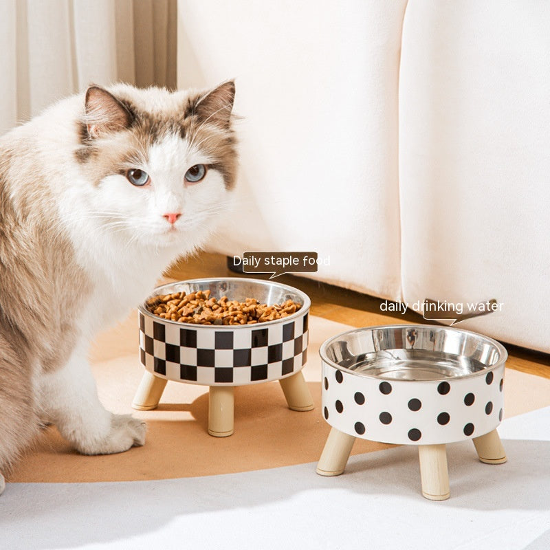 Modern Look Elevated Food Bowl for Cats