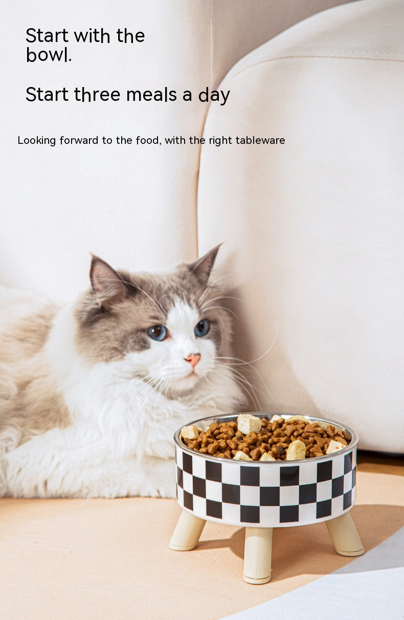 Modern Look Elevated Food Bowl for Cats