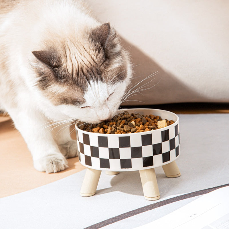 Modern Look Elevated Food Bowl for Cats