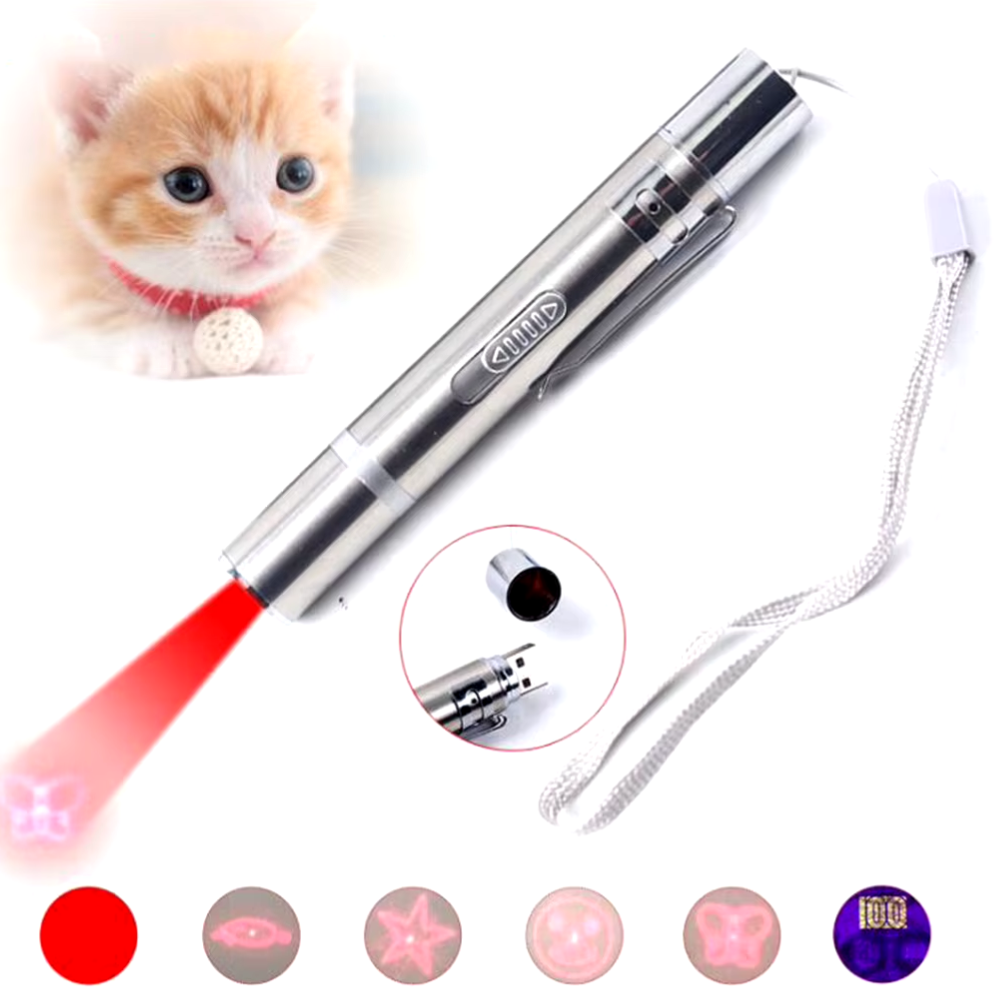 Laser Pointer with 5 Adjustable Patterns Cat Toy