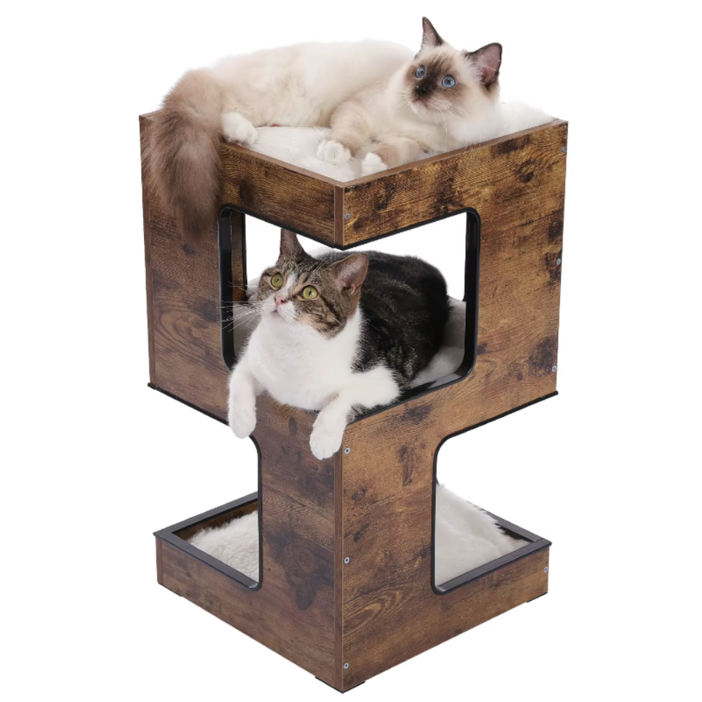 Nightstand Cat Tower Cat Furniture Cat Condo - Cat Mom Paradise