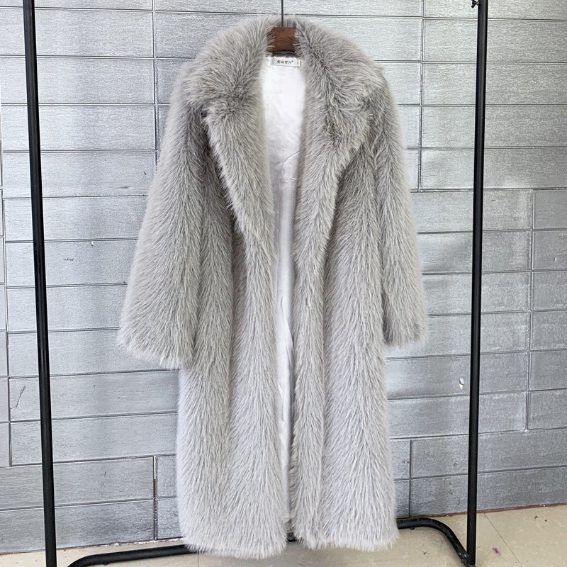 Oversized Women Wide Collar Faux Fur Jacket Cozy Warm Winter Jacket for Women FW 2024 Fashion Trends - Cat Mom Paradise