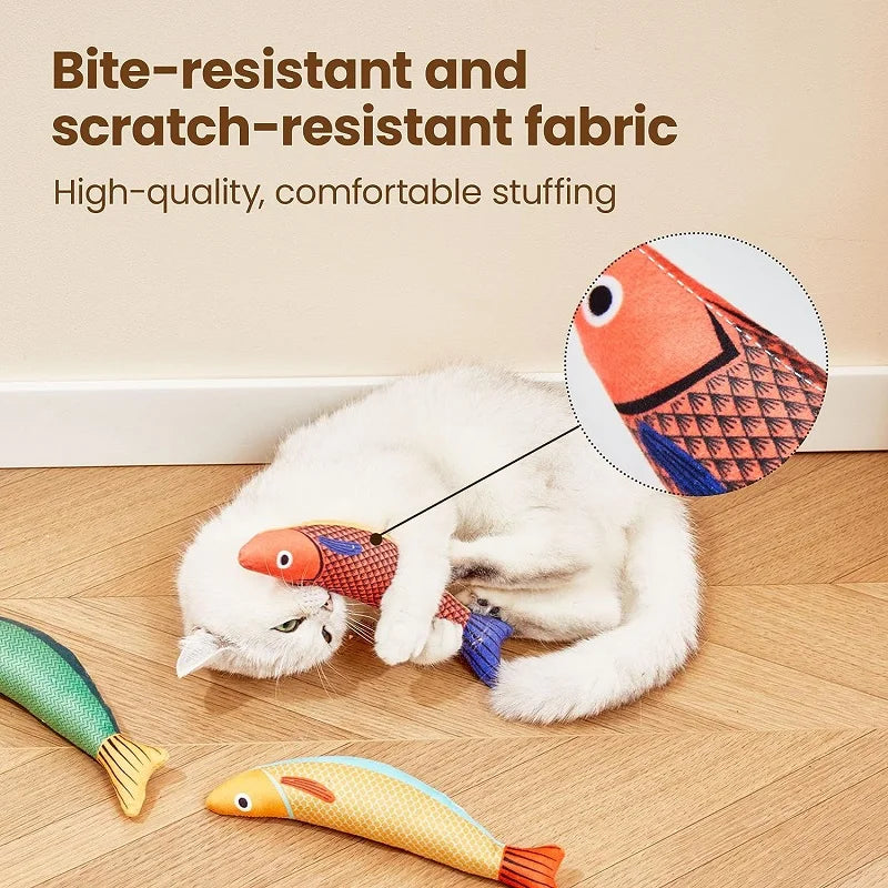 Interactive Catnip 3D Fish Toy