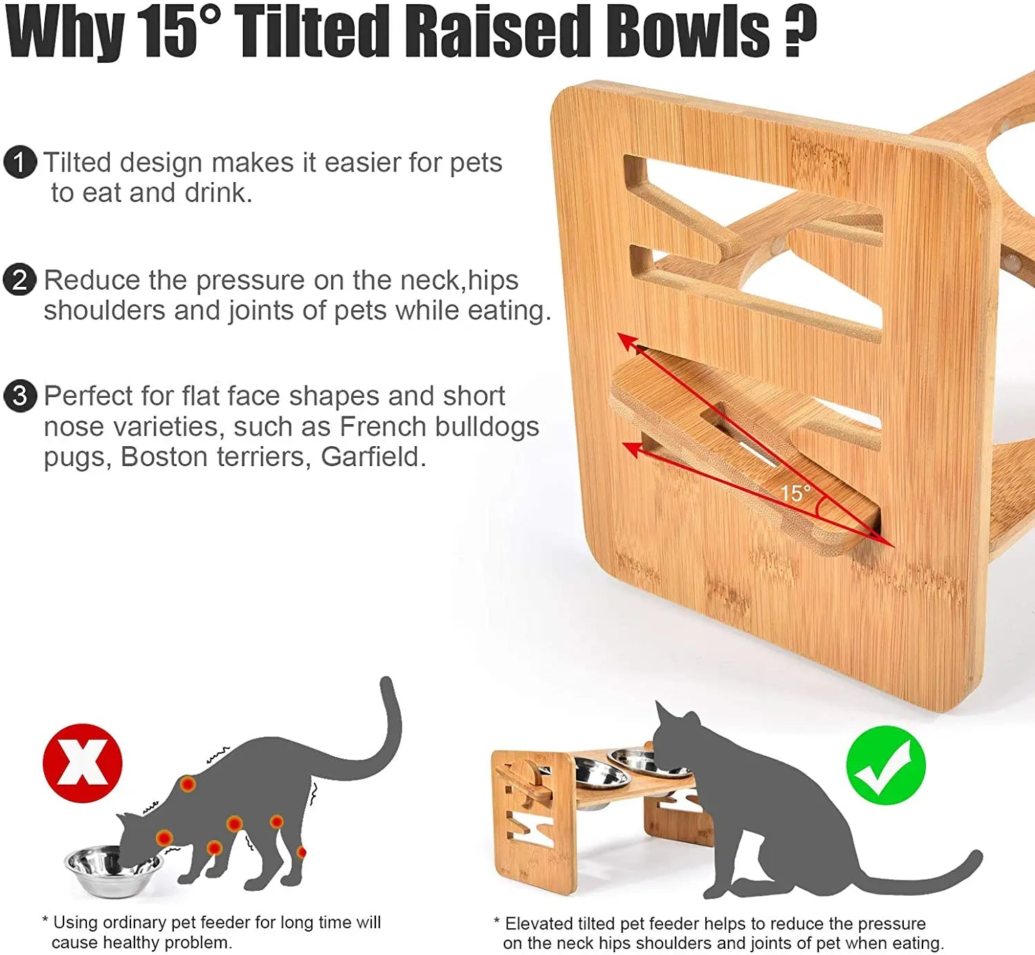 Adjustable Tilted Food Bowl