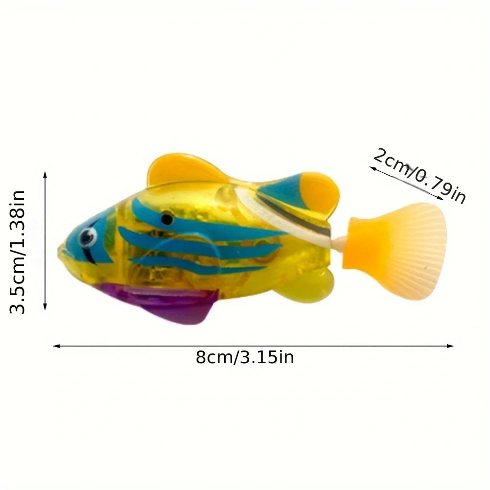 LED Lightup Fish Cat Toy Interactive Robot Fins