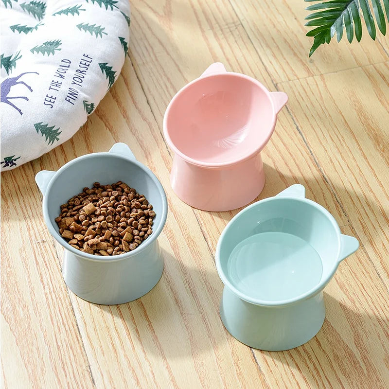 Cat Ear Shape Elevated Food Bowl