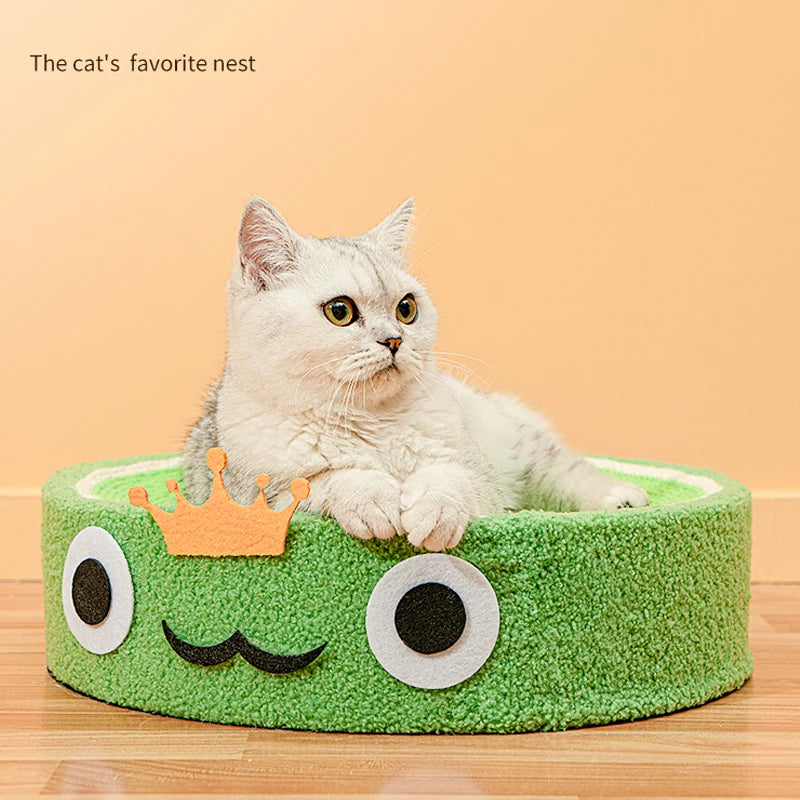 Cartoon Cute Round Cat Scratcher