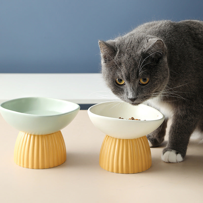 Simplistic Ceramic Cat Food Bowl