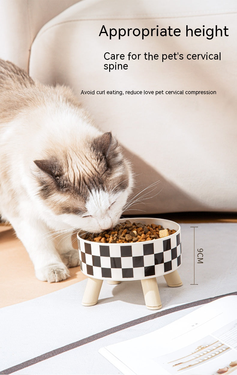 Modern Look Elevated Food Bowl for Cats