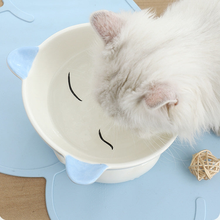 Sleeping Neko Elevated Food Bowl for Cats