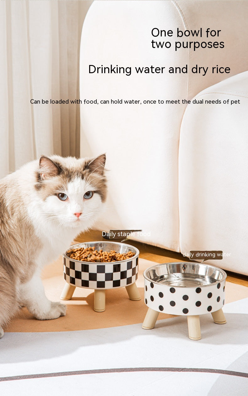 Modern Look Elevated Food Bowl for Cats