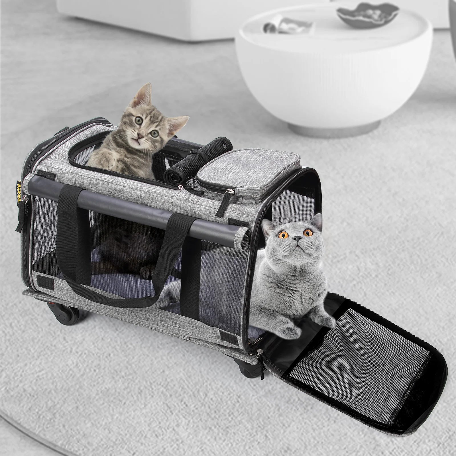 Cat Carrier with Wheels