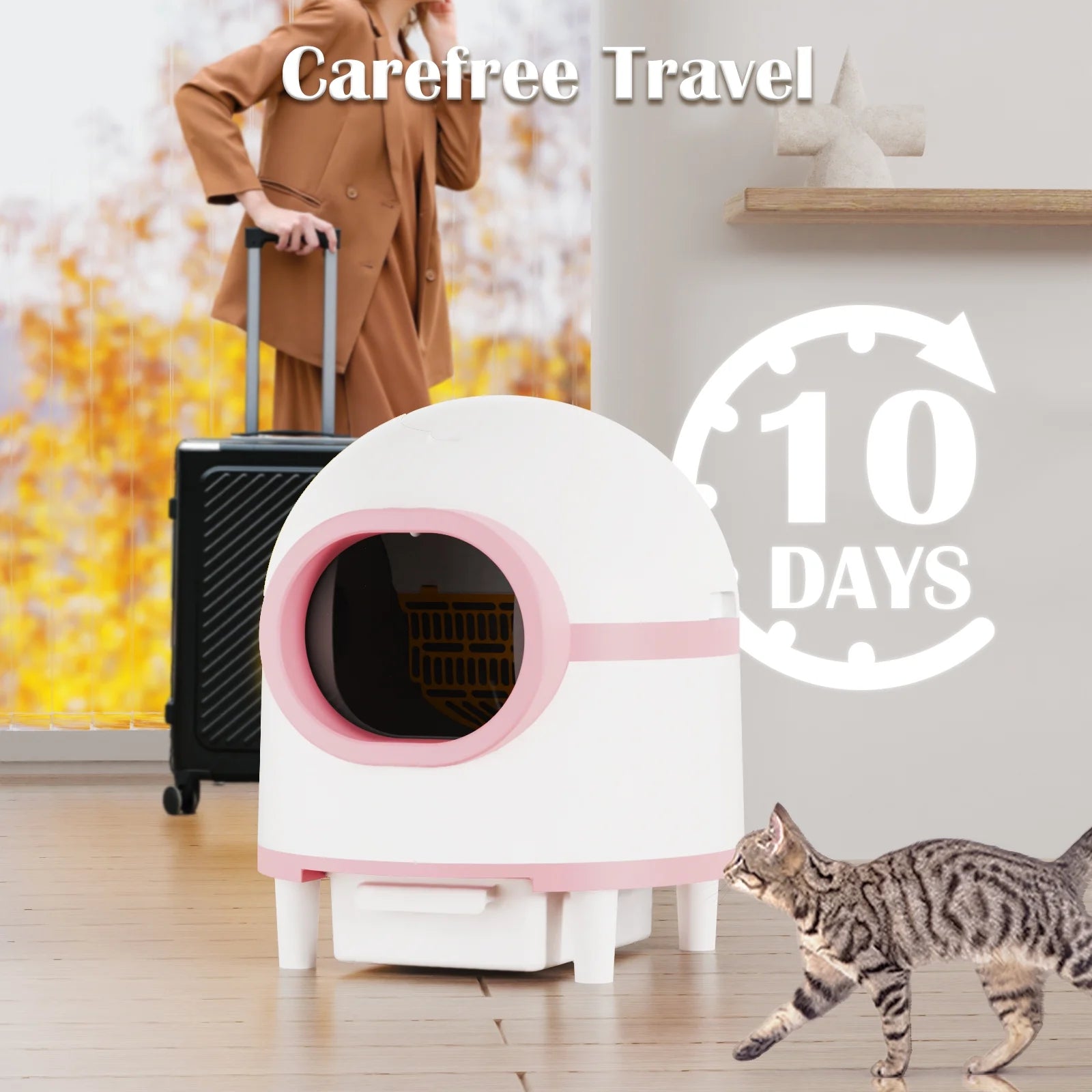 Pink Princess Automatic Litter Box