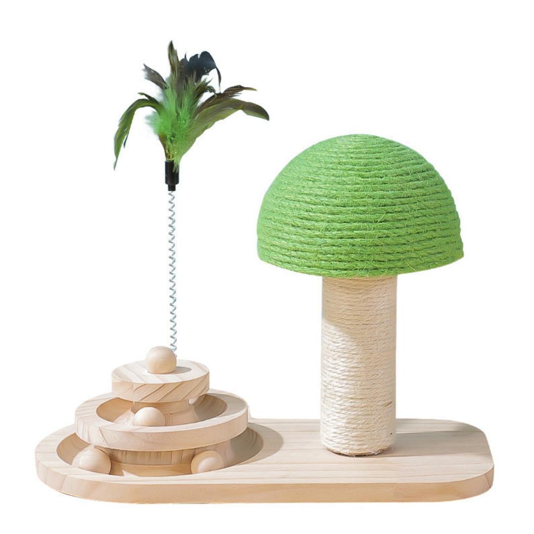 Mushroom Shrub Scratch Post Mini